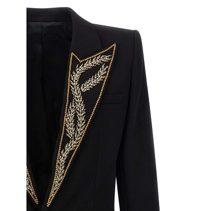 Balmain Black Viscose Blazer