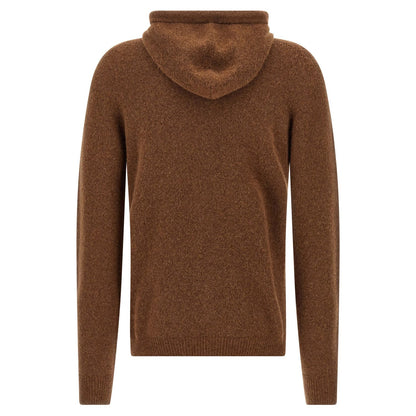 Roberto Collina Brown Virgin Wool Cardigan