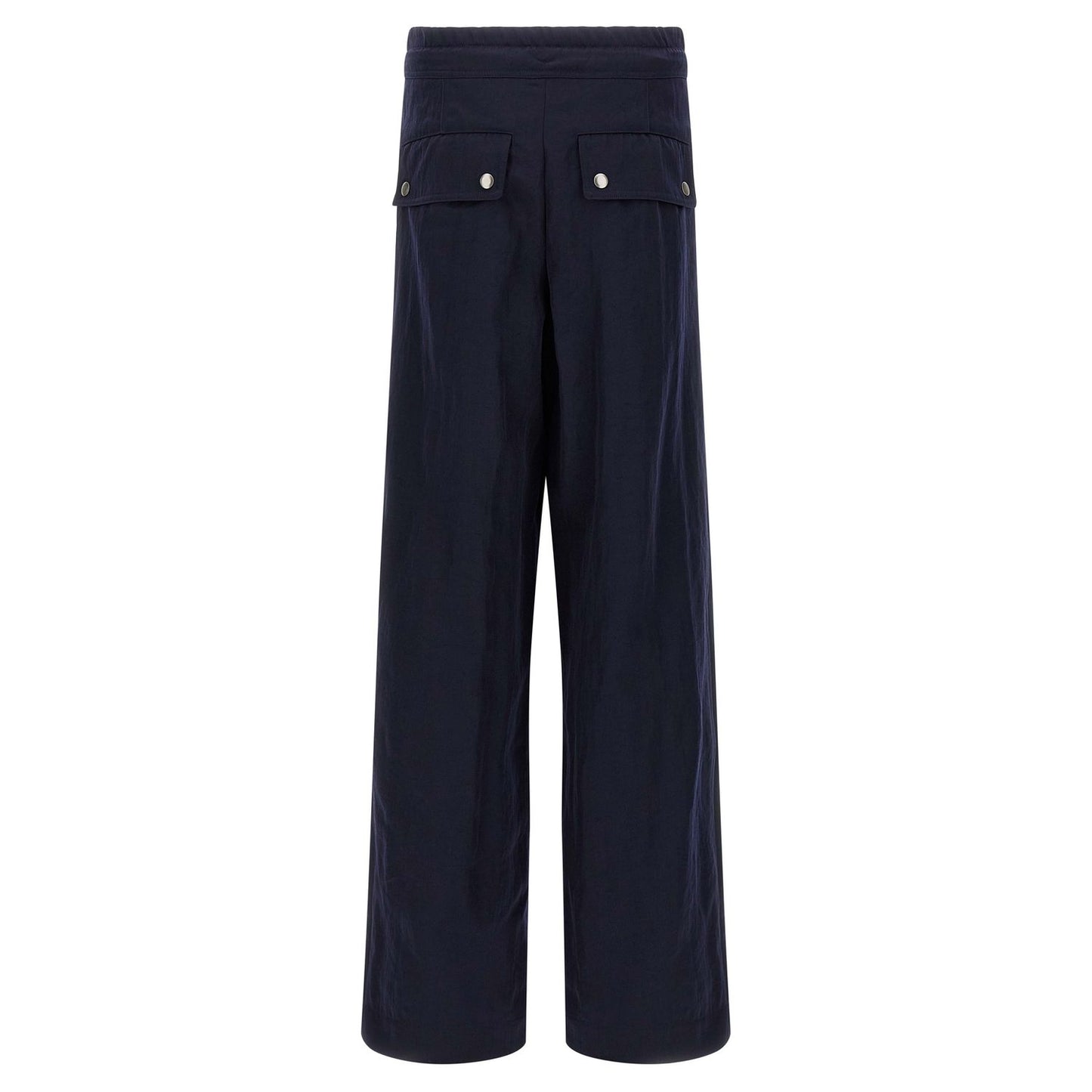 Dries Van Noten Blue Nylon Casual Pants