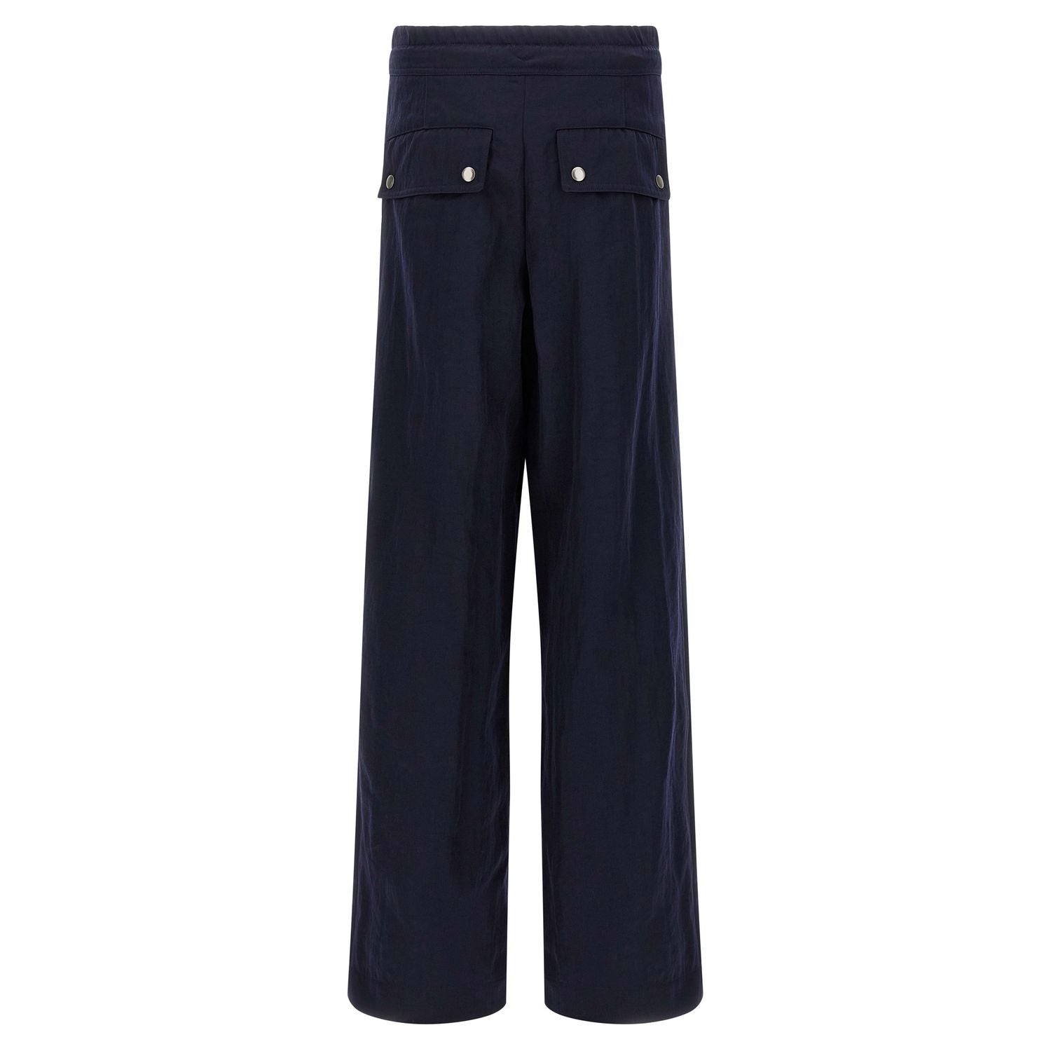 Dries Van Noten Blue Nylon Casual Pants