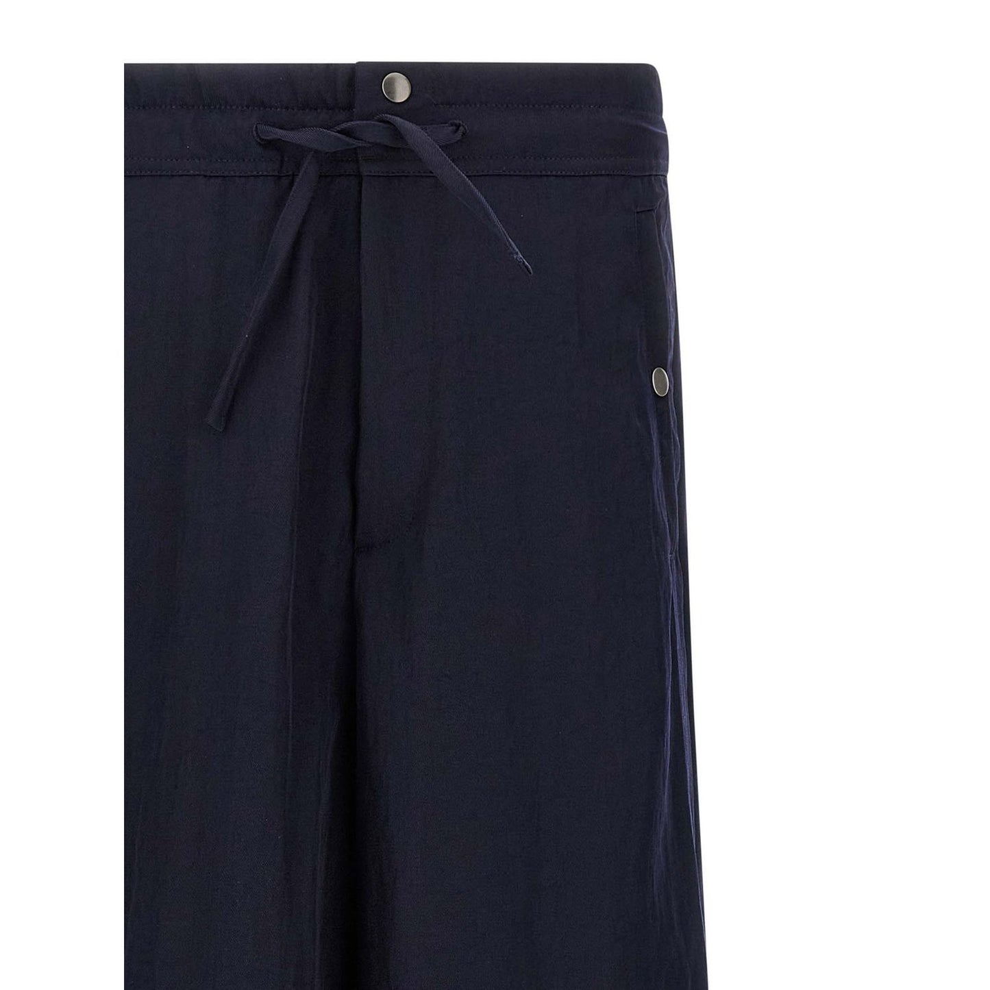 Dries Van Noten Blue Nylon Casual Pants