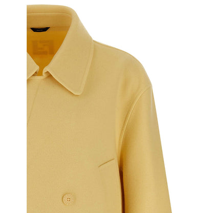 Fendi Bicolor Virgin Wool Coat