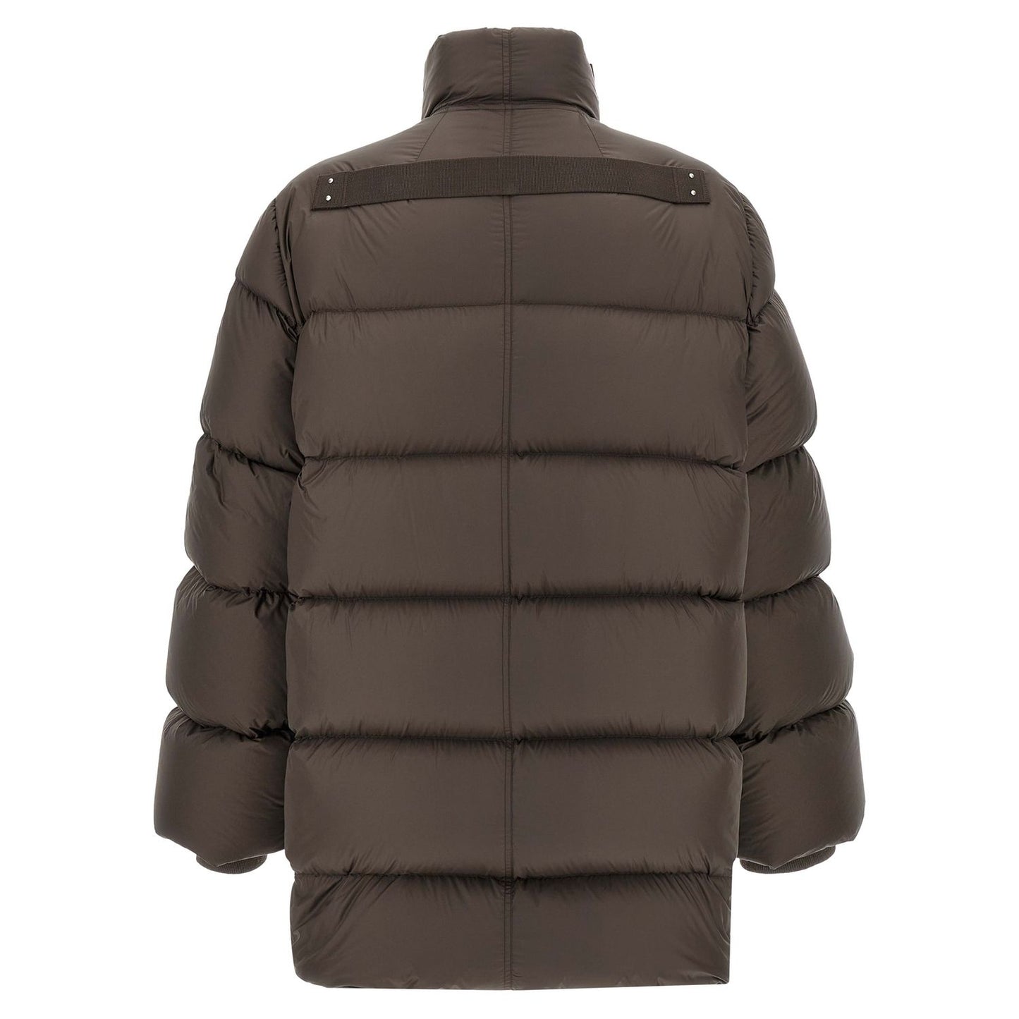 Rick Owens Brown Nylon Full-Length Jacket