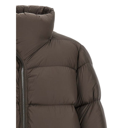 Rick Owens Brown Nylon Full-Length Jacket