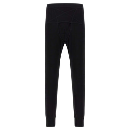 Rick Owens Black Wool Leggings
