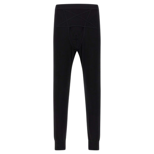Rick Owens Black Wool Leggings