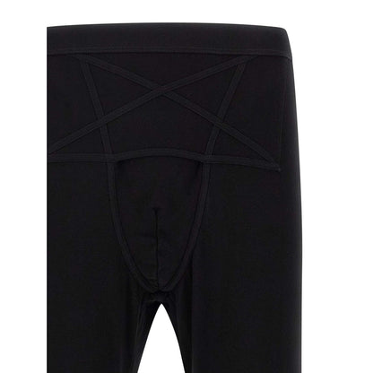 Rick Owens Black Wool Leggings