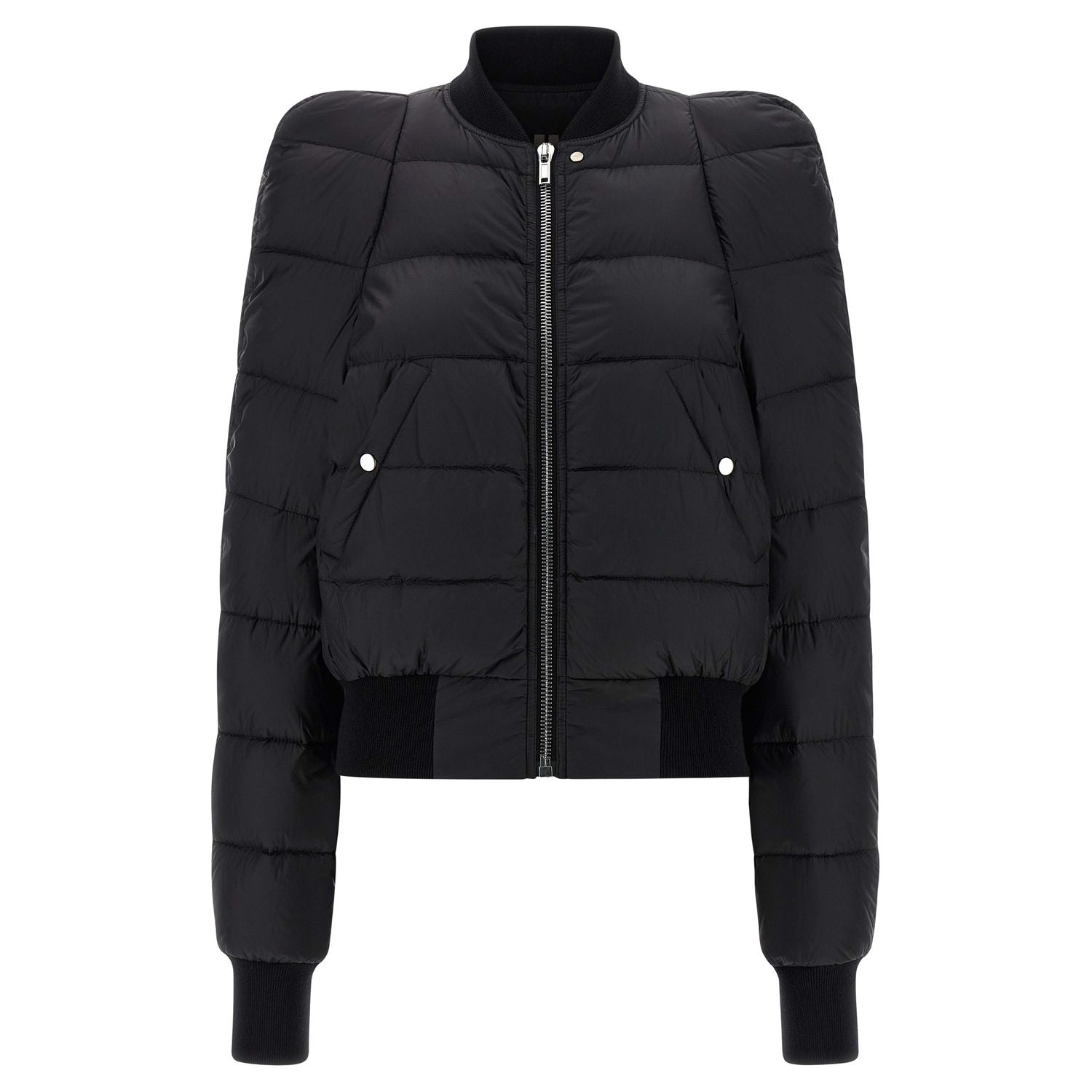 Rick Owens Black Nylon Bomber