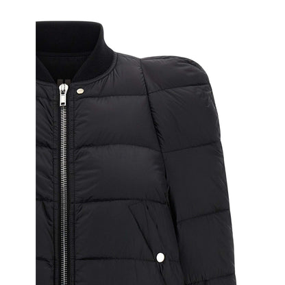 Rick Owens Black Nylon Bomber