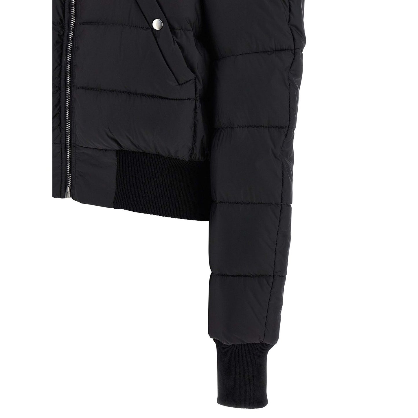 Rick Owens Black Nylon Bomber