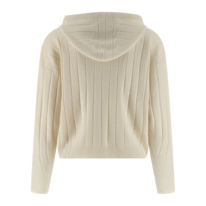 Max Mara White Cashmere Cardigan