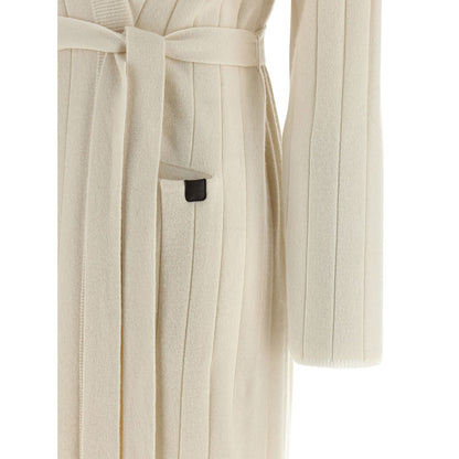 Max Mara White Cashmere Cardigan