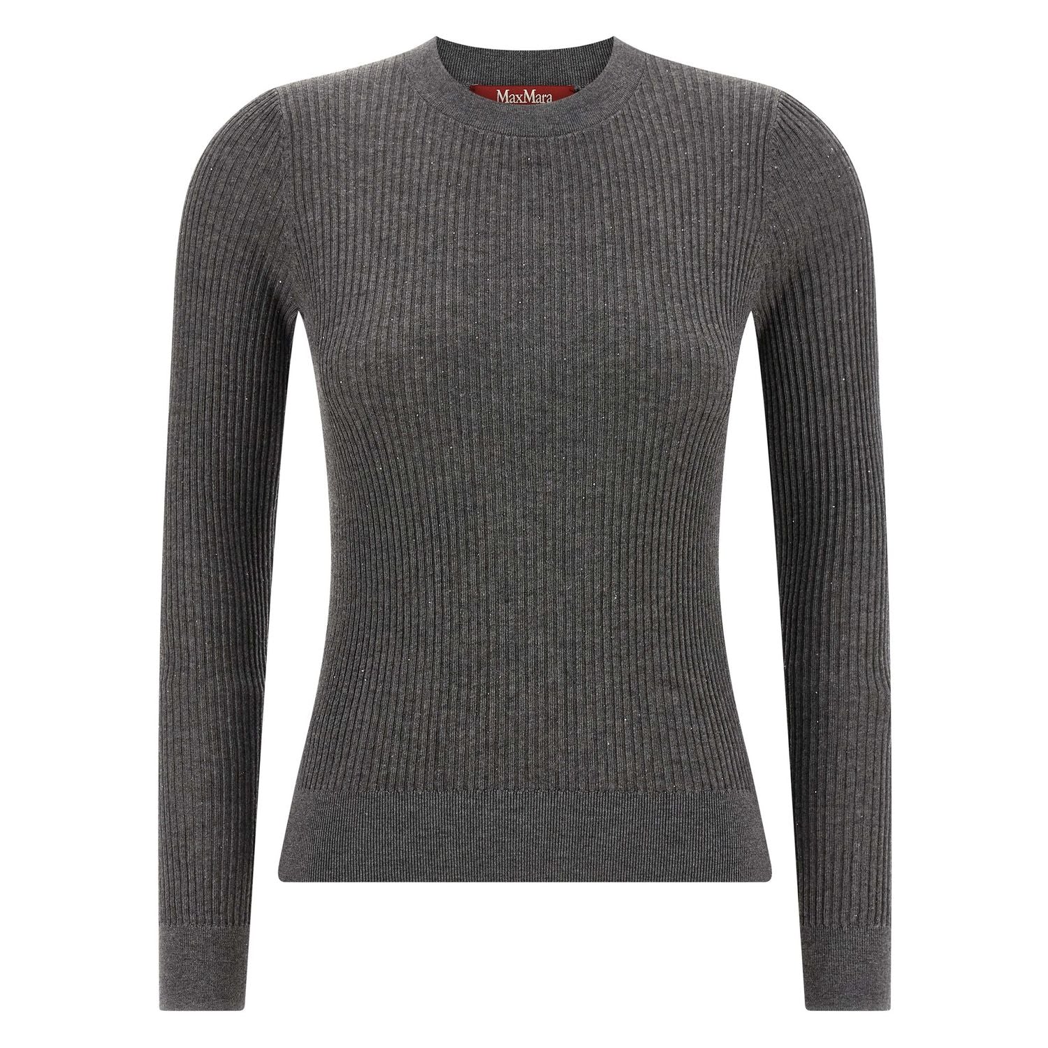 Max Mara Gray Silk Cardigan