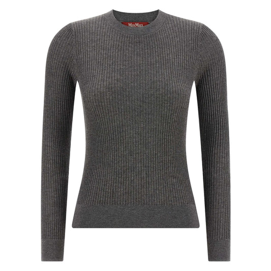 Max Mara Gray Silk Cardigan
