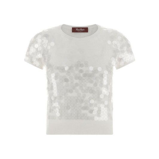 Max Mara White Virgin Wool Cardigan