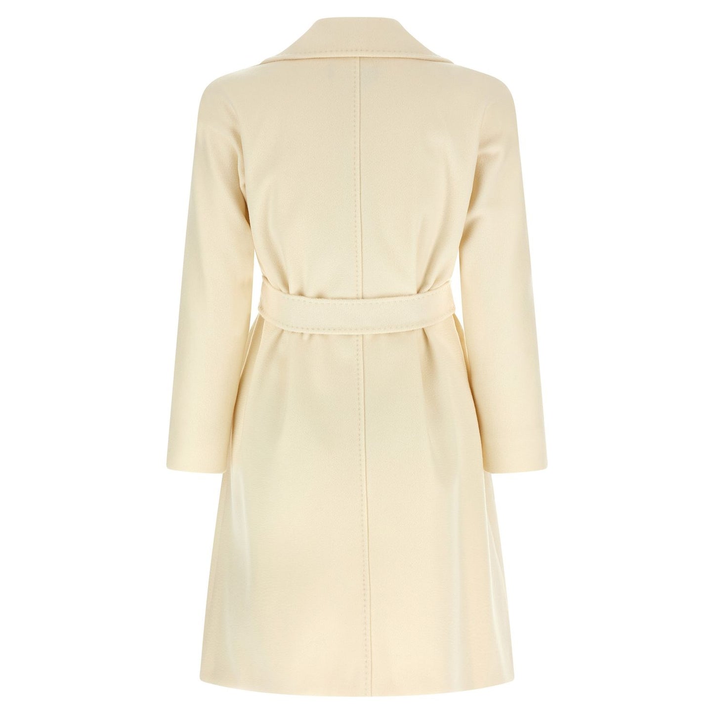 Max Mara White Virgin Wool Coat