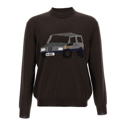 Magliano Brown Wool Cardigan