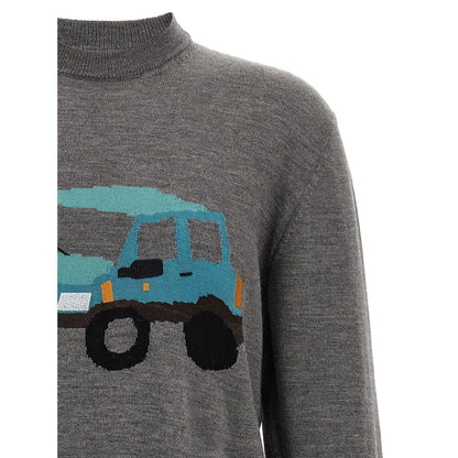 Magliano Gray Wool Cardigan