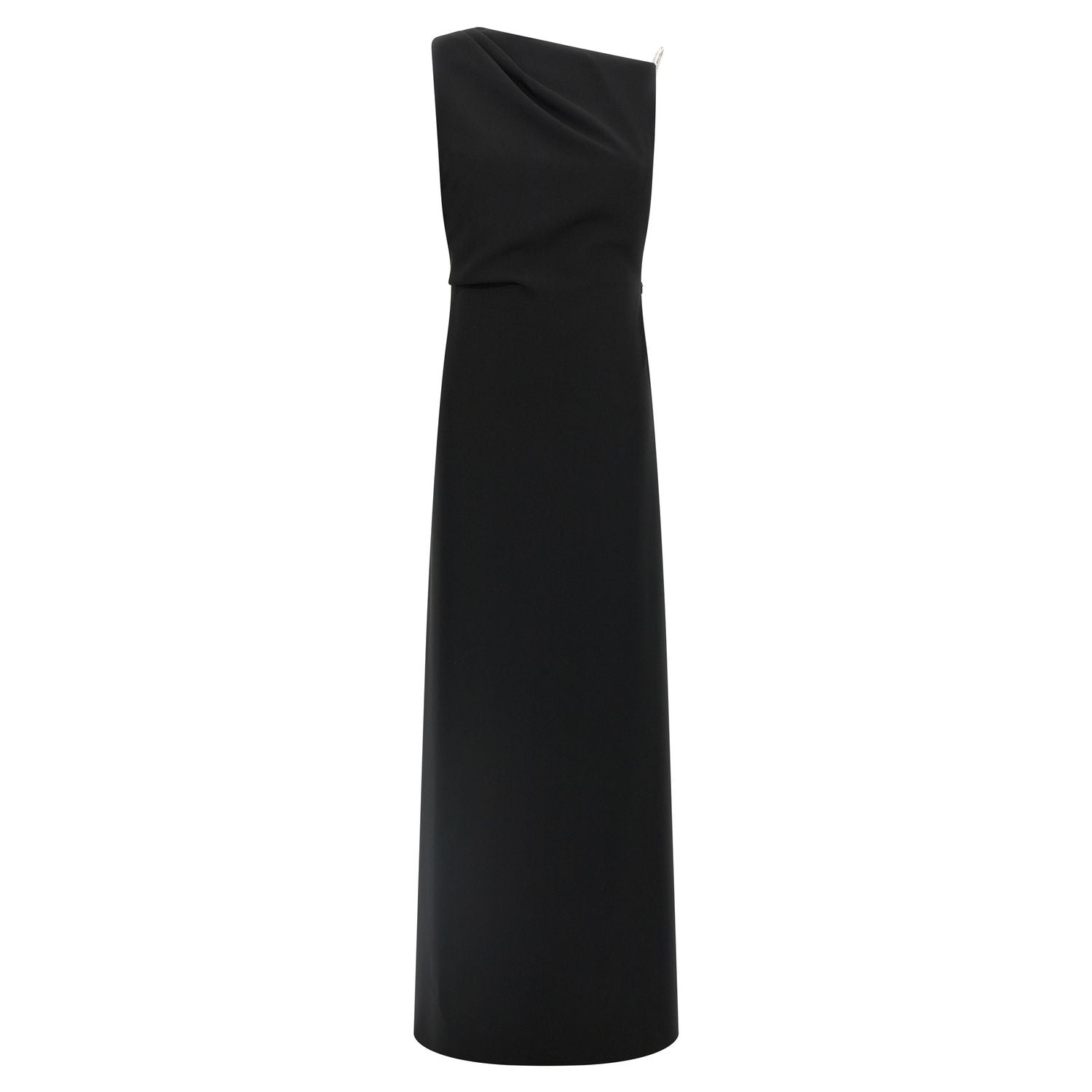 Max Mara Black Triacetate Long Dress