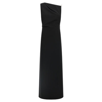 Max Mara Black Triacetate Long Dress