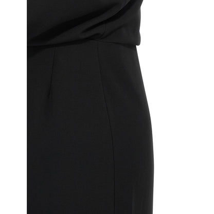 Max Mara Black Triacetate Long Dress
