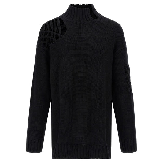 Yohji Yamamoto Black Wool Cardigan