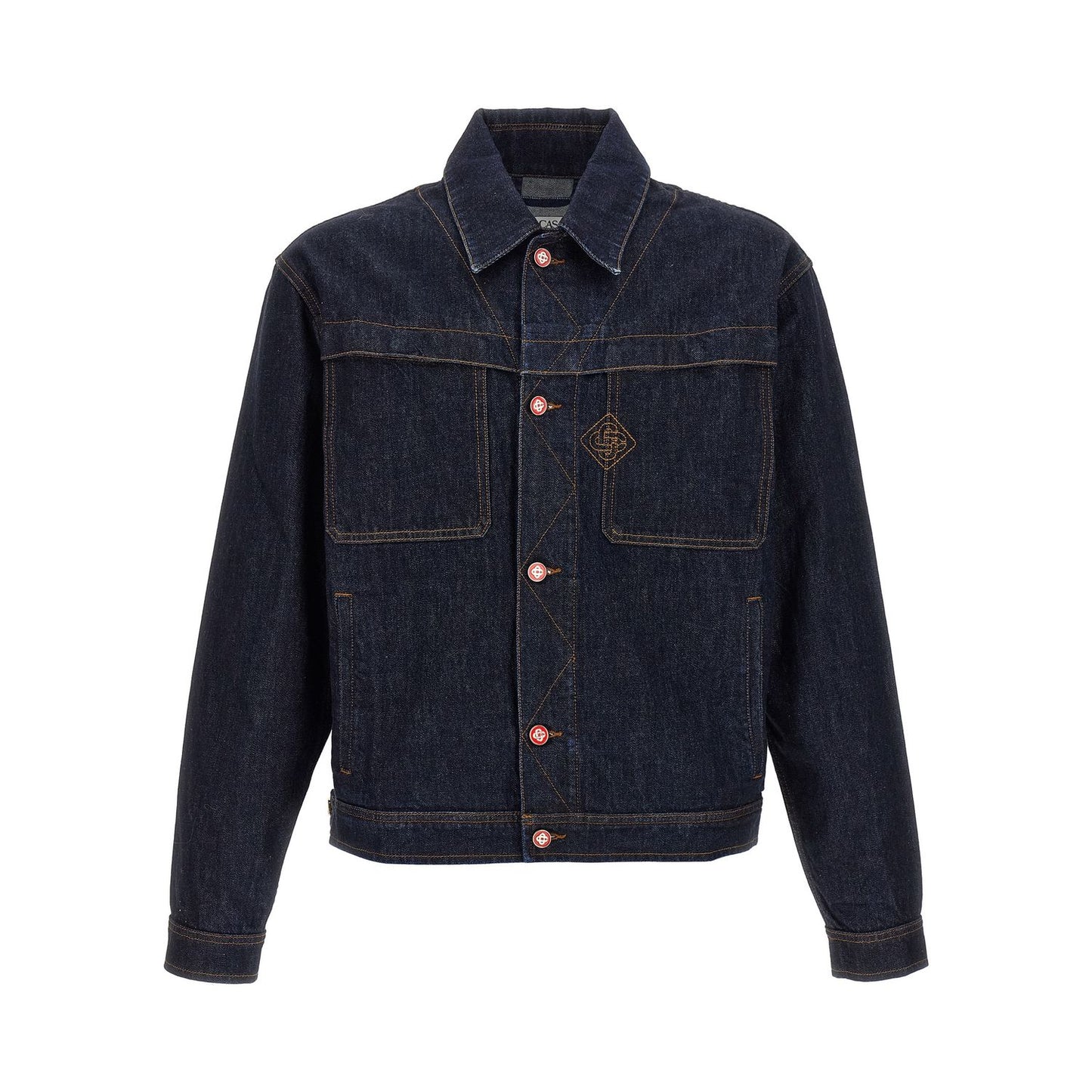 Casablanca Blue Cotton Denim Jacket