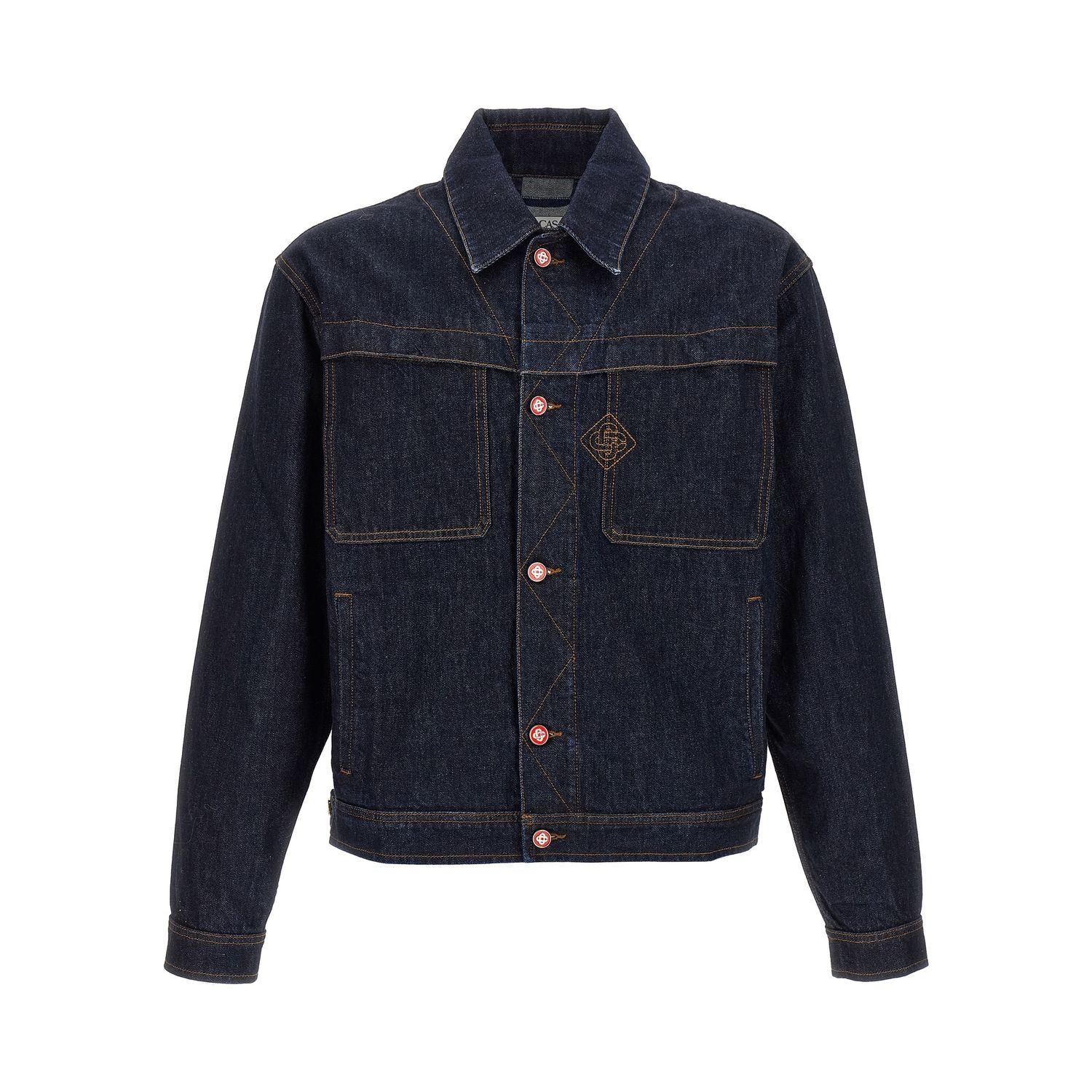 Casablanca Blue Cotton Denim Jacket