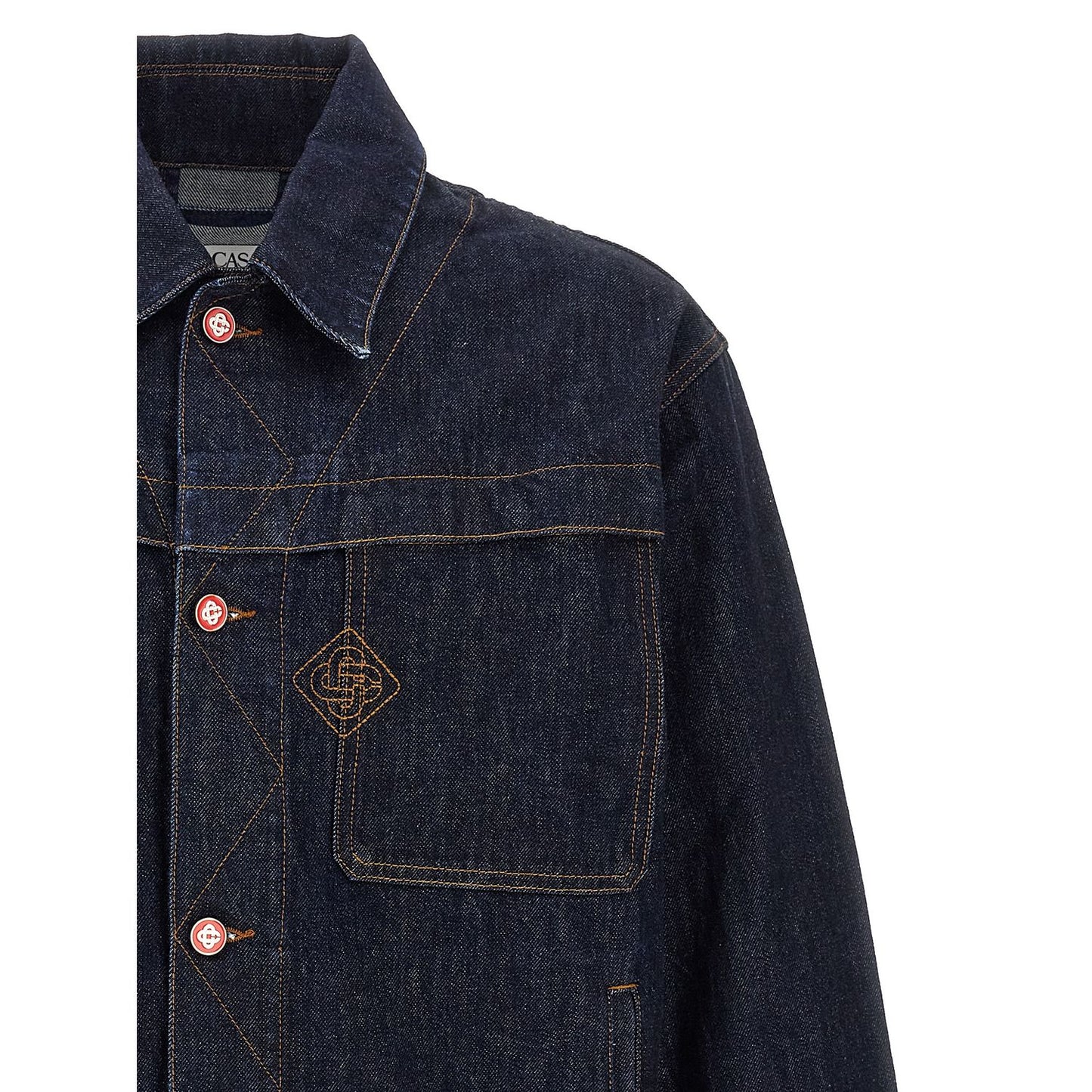 Casablanca Blue Cotton Denim Jacket