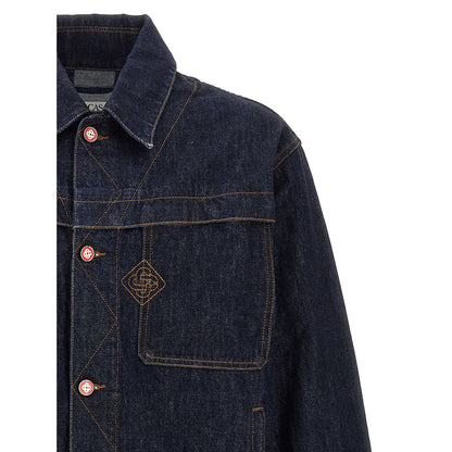 Casablanca Blue Cotton Denim Jacket