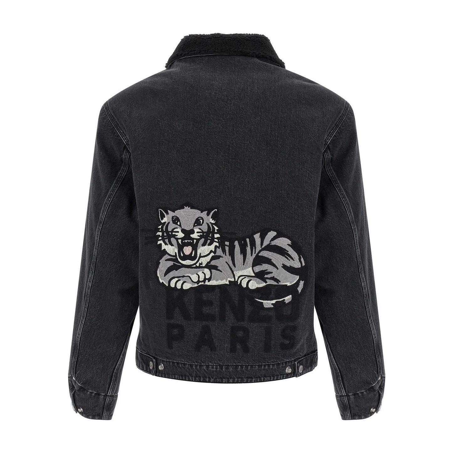 Kenzo Black Cotton Denim Jacket