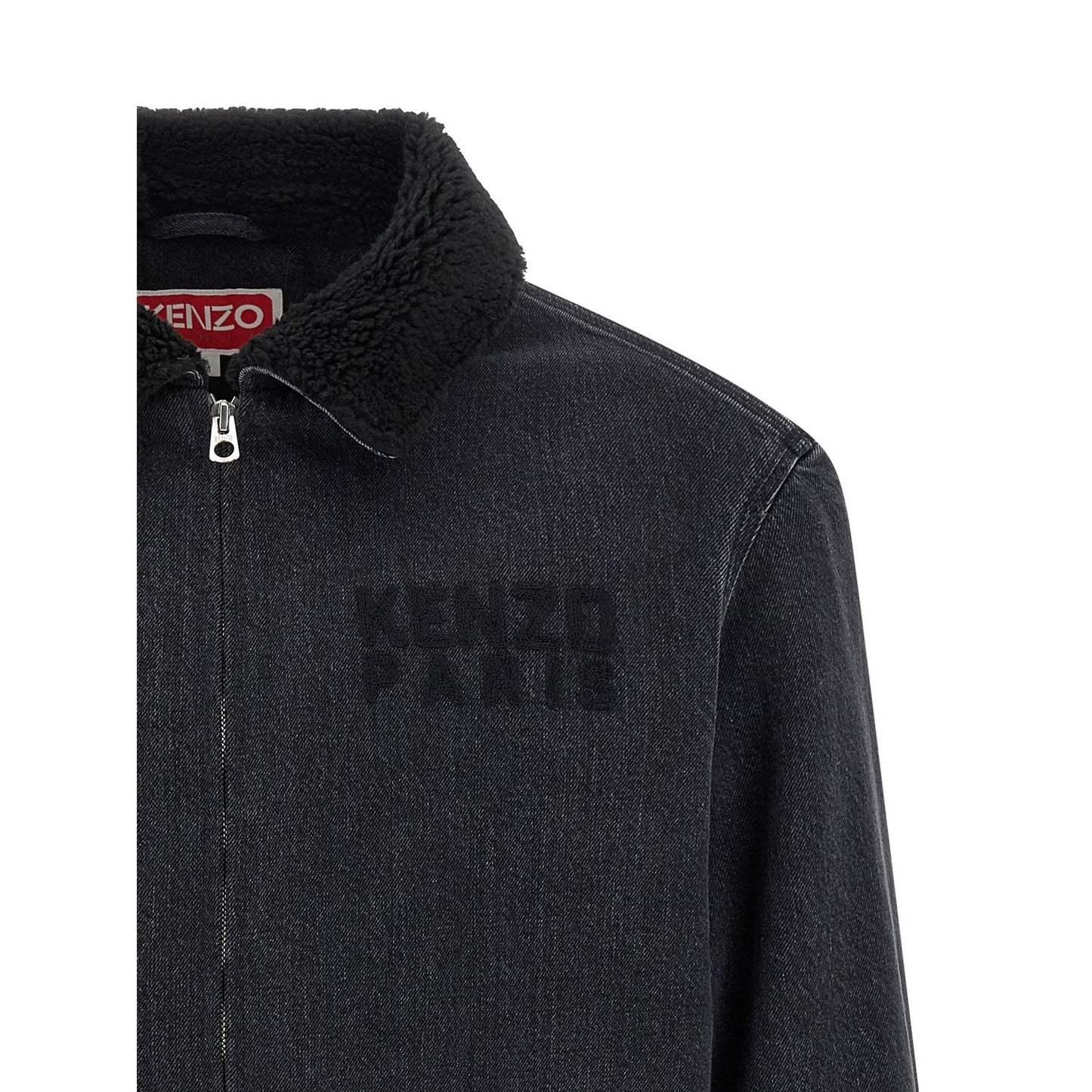 Kenzo Black Cotton Denim Jacket