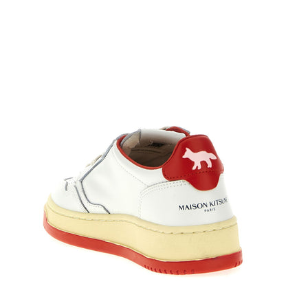 Autry Multicolor Goatskin Low Top Sneakers