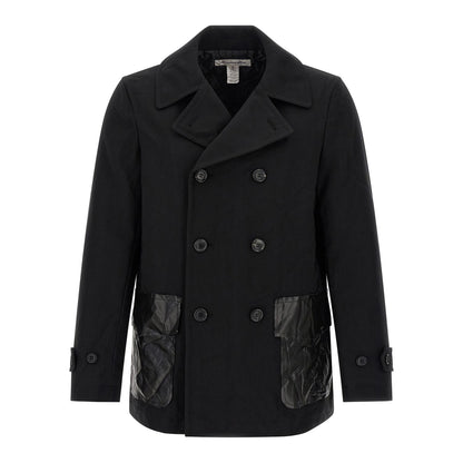 Comme Des Garçons Black Polyester Coat