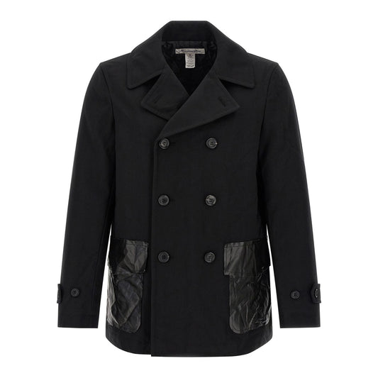 Comme Des Garçons Black Polyester Coat