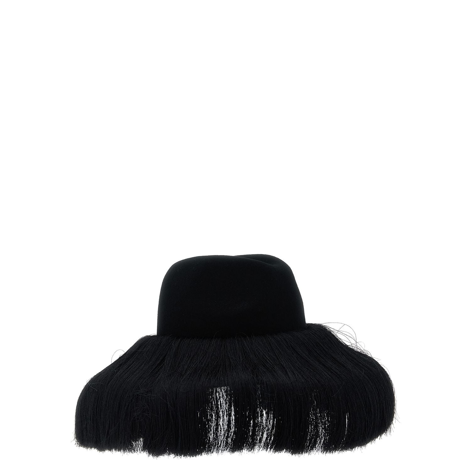 Comme Des Garçons Black Wool Fedora