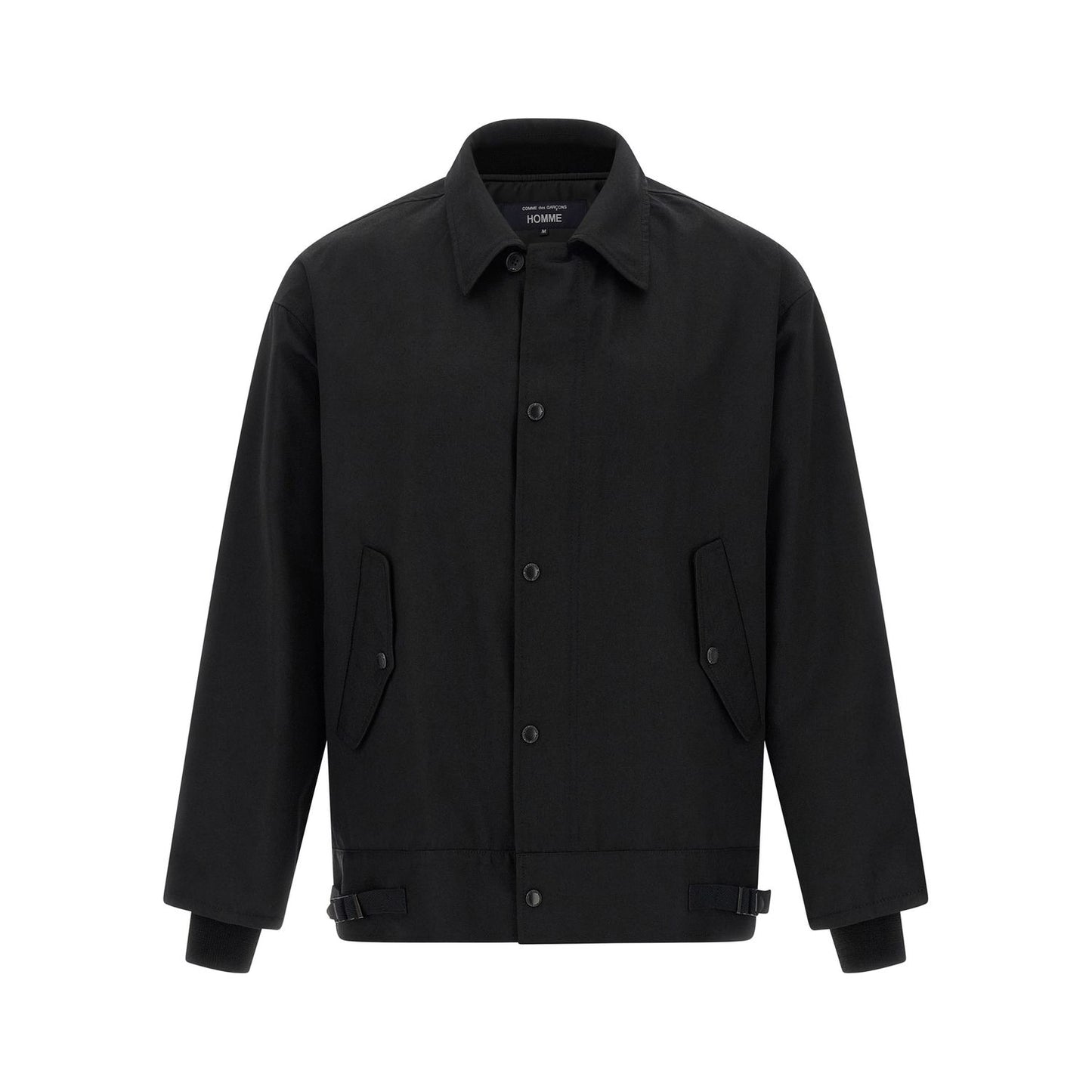 Comme Des Garçons Black Polyester Full-Length Jacket