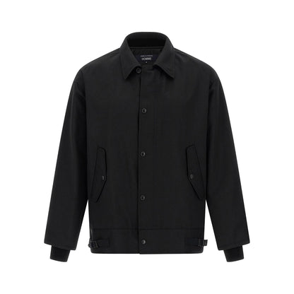 Comme Des Garçons Black Polyester Full-Length Jacket