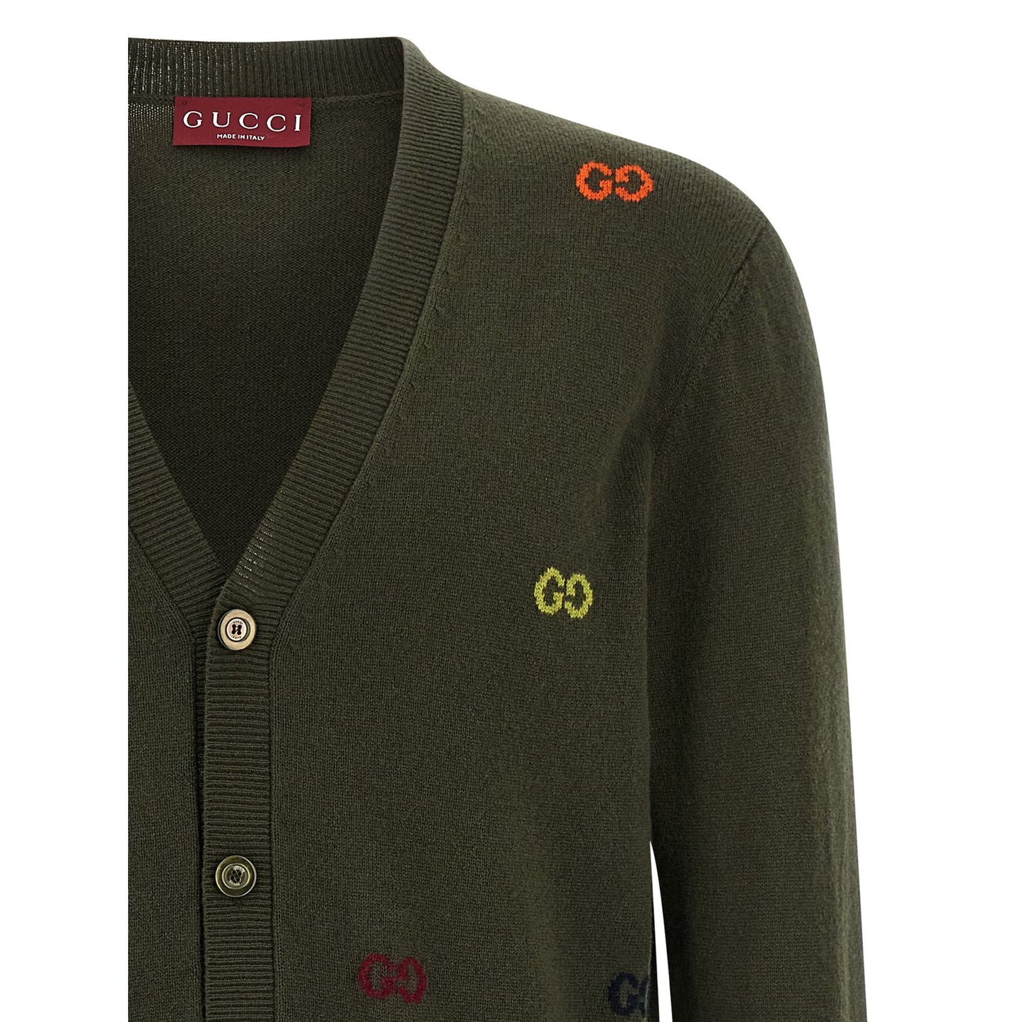 Gucci Bicolor Cashmere Cardigan