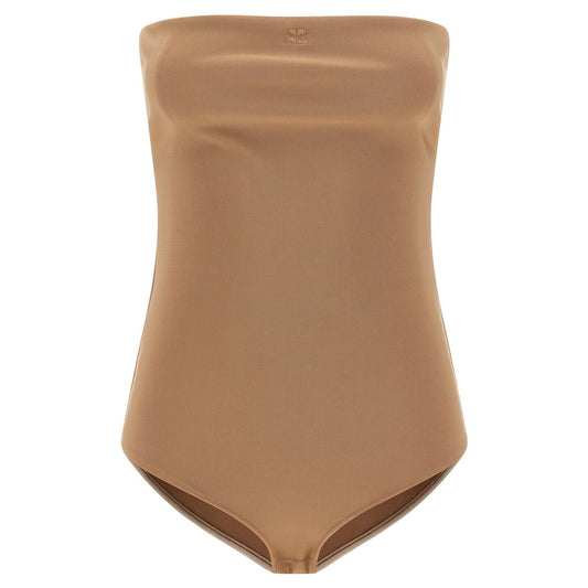 Courrèges Beige Viscose Bodysuit