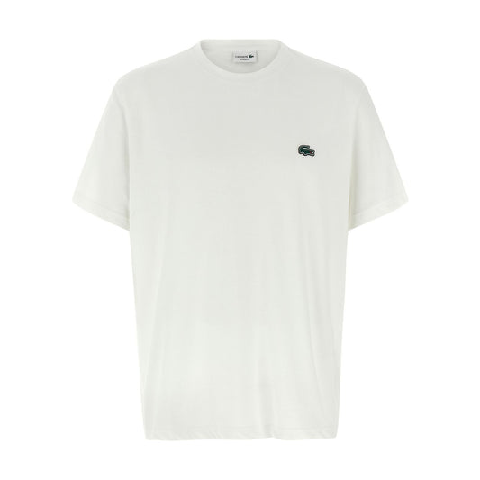 Lacoste White Cotton T-Shirt