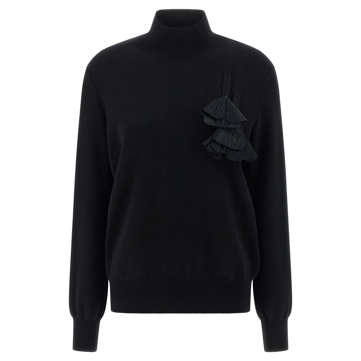 Ferragamo Black Virgin Wool Cardigan