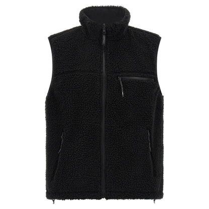 Gramicci Black Polyester Sleeveless Jacket