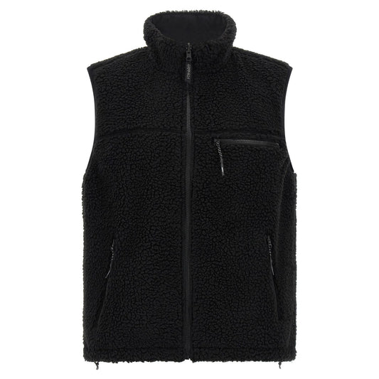 Gramicci Black Polyester Sleeveless Jacket