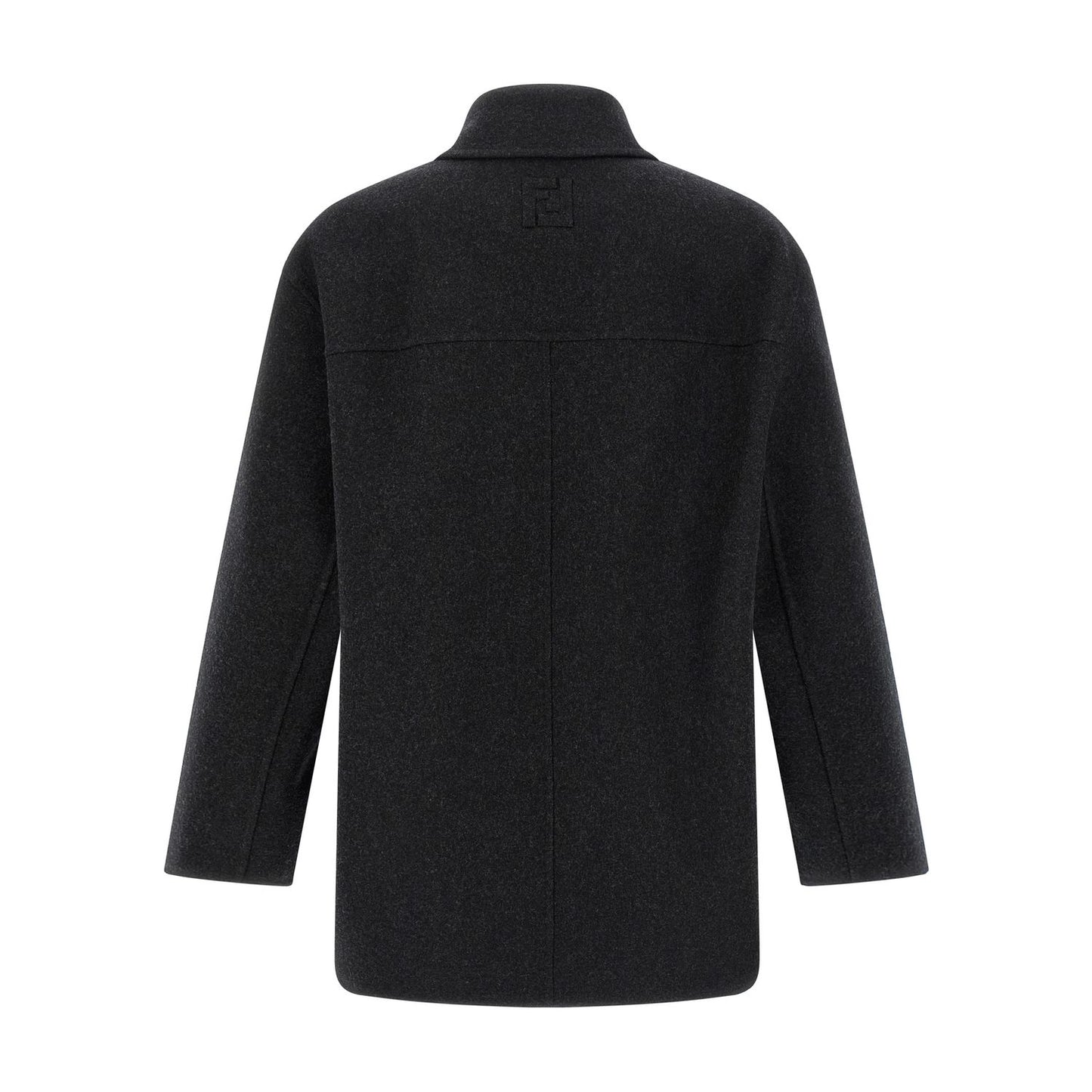 Fendi Gray Virgin Wool Coat