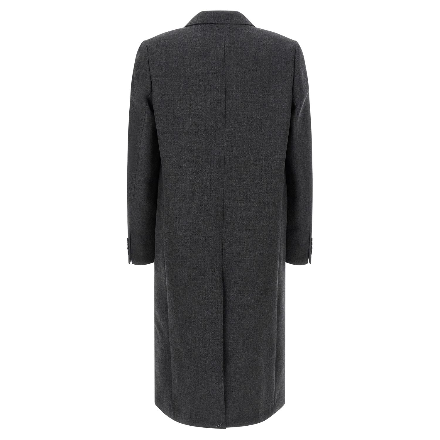 Dries Van Noten Gray Wool Coat