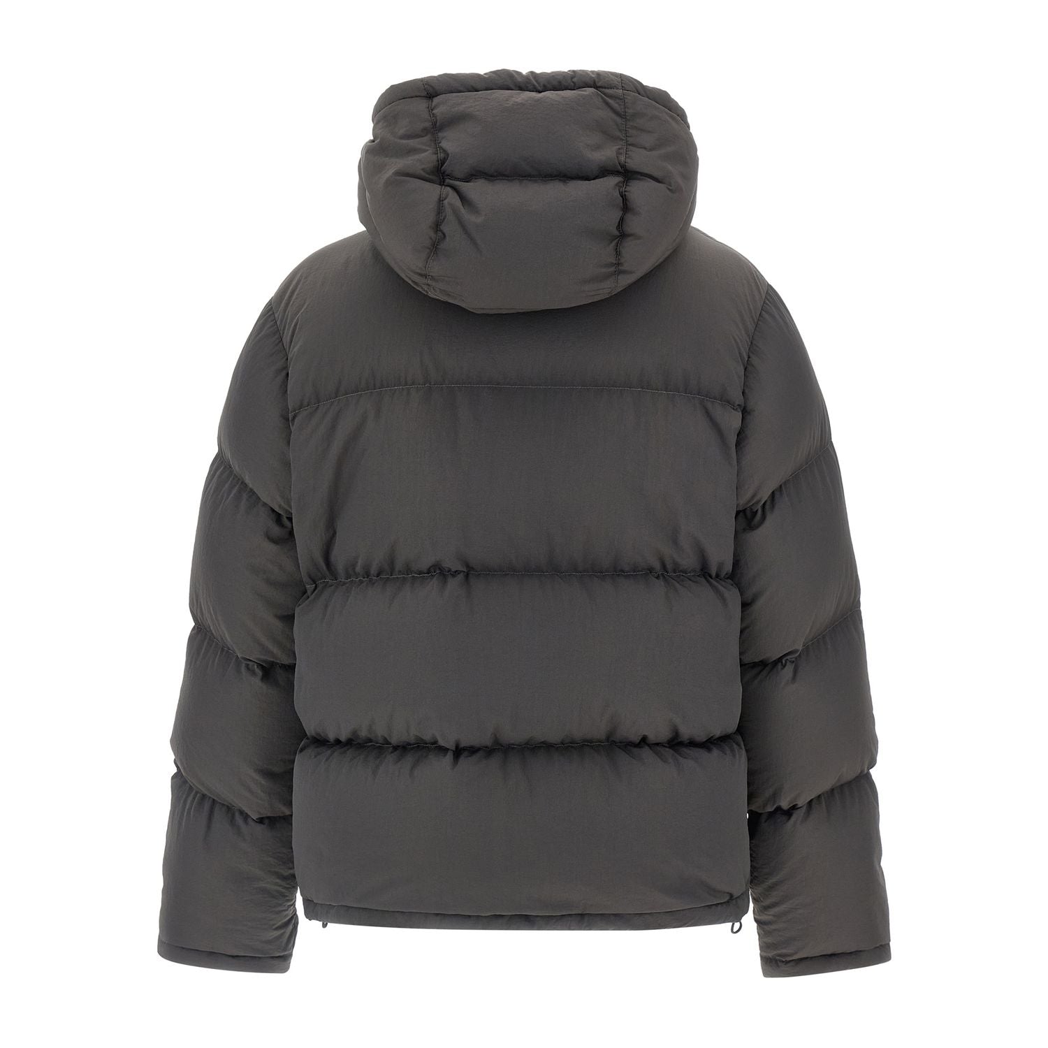 Dolce & Gabbana Gray Polyamide Full-Length Jacket