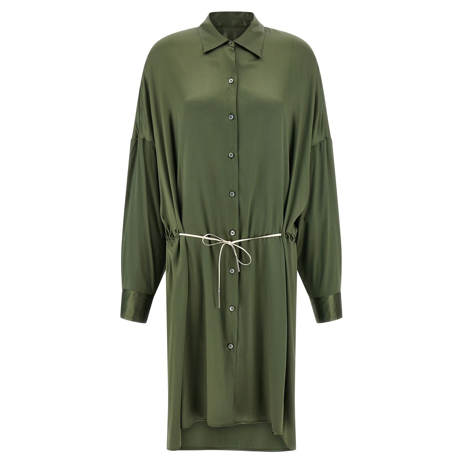 Dries Van Noten Bicolor Silk Midi Dress