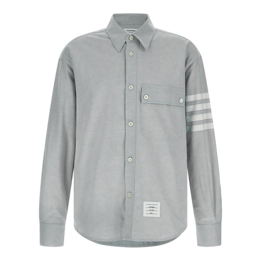 Thom Browne Gray Cotton Blouse