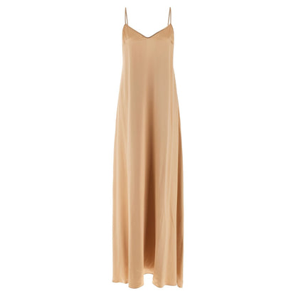 Ferragamo Beige Viscose Long Dress